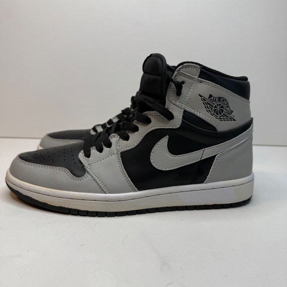 Nike Air Jordan 1 Retro High OG Shadow 2.0 Size 8 Men\'s Sneaker Shoes Black Grey